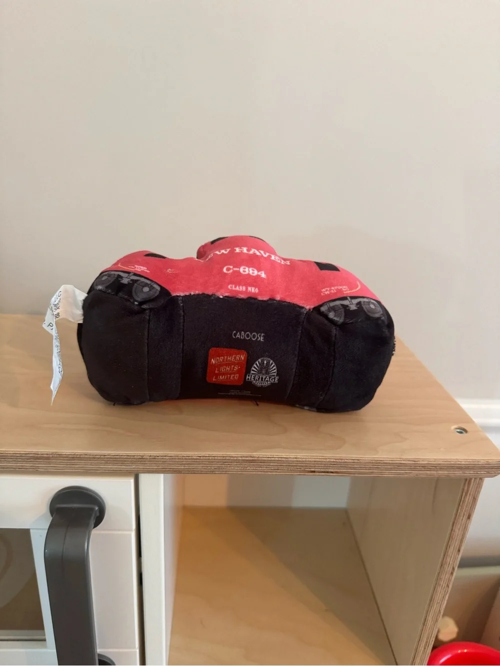 Red Plush Train Toy - Kids Soft Vehicle Plush